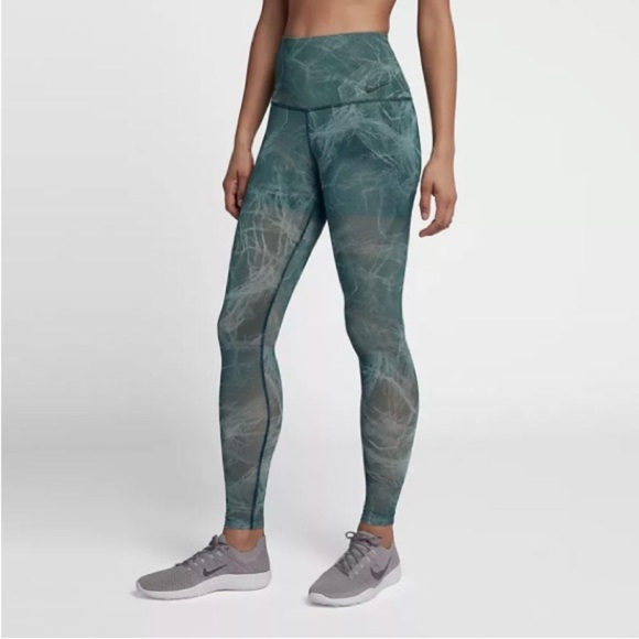 Nike Pants - Nike Power Trainings Green Tights Women's